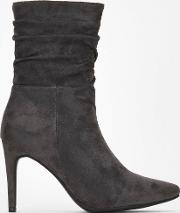 Ruched Calf Ankle Boot 