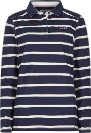 Foxglove Long Sleeve Polo Shirt Navy 
